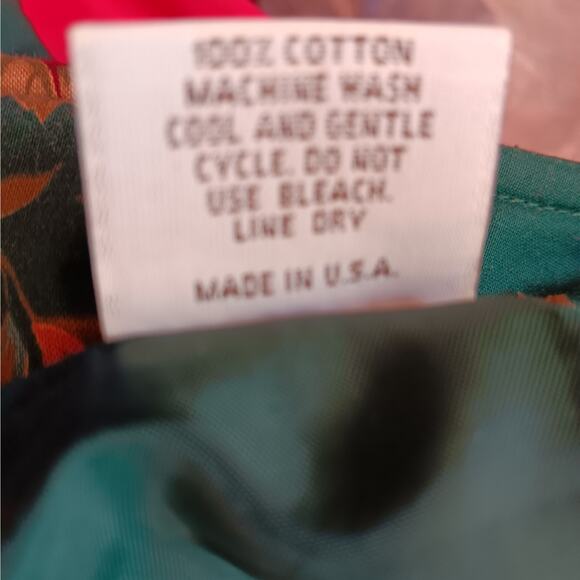 EUC Vera Bradley Large Quilted Greenbriar Pattern Button Up Jacket RETIRED 1987 - Picture 10 of 10